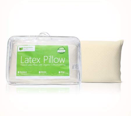 最适合胃睡眠者 - 有机薄膜天然乳胶枕头