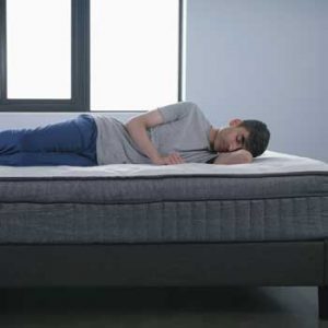 ghostbed_flex_mattress_lightweight_tester